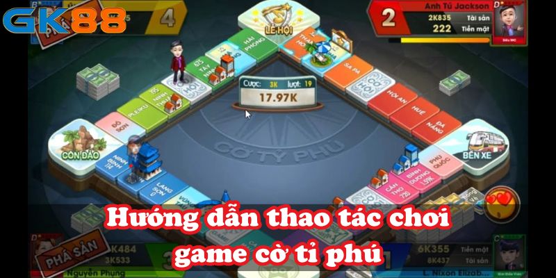 Hướng dẫn cách chơi game cờ tỉ phú online