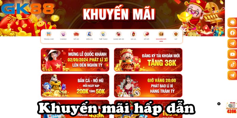 Khuyến mãi GK88